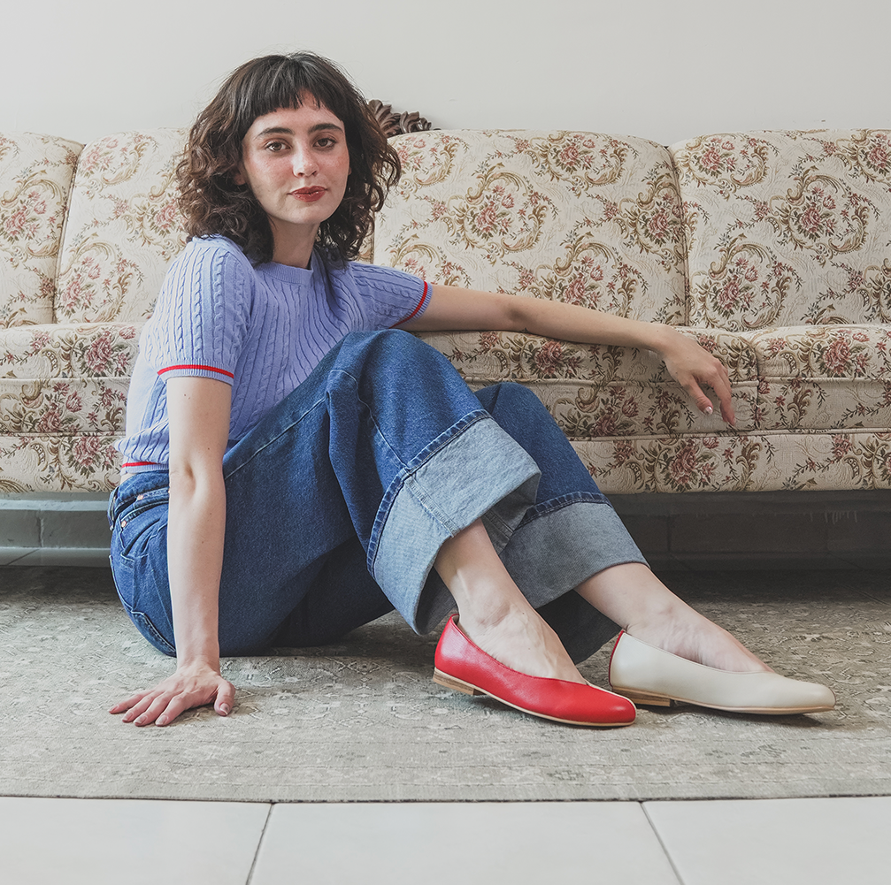 Ema Rojo y Beige